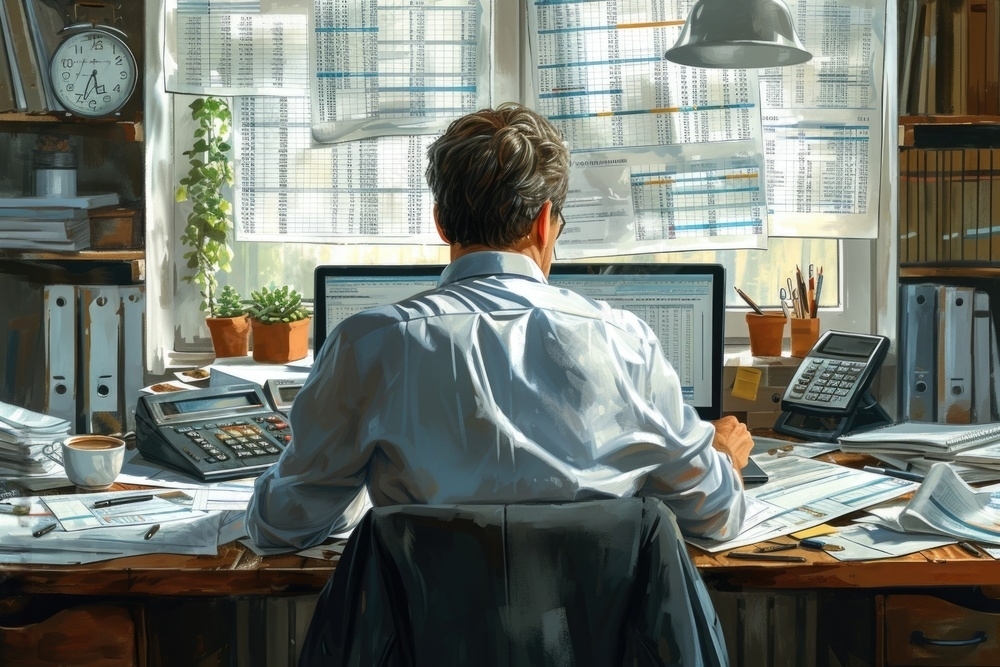 Land and title professional reviewing project documents